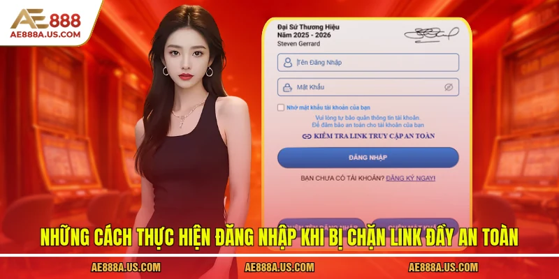 Những cách thực hiện đăng nhập khi bị chặn link đầy an toàn