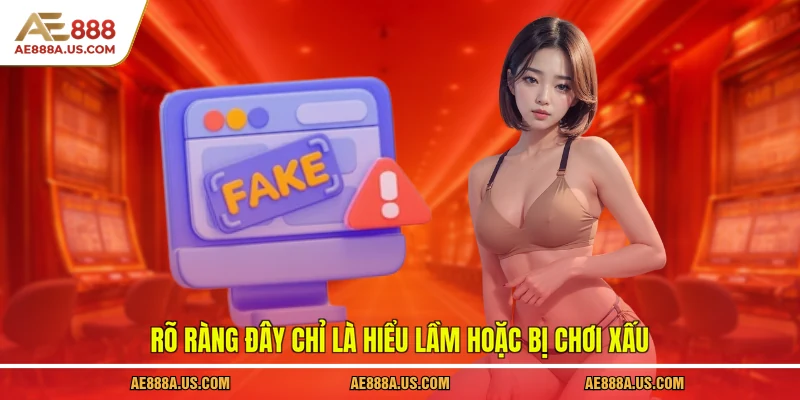 Rõ ràng đây chỉ là hiểu lầm hoặc bị chơi xấu